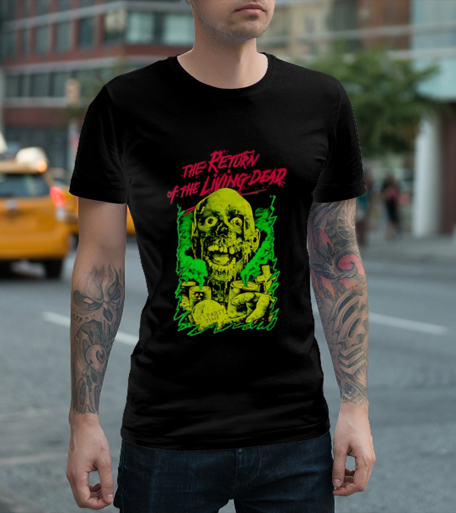 Zombie It's Party Time Return Of The Living Dead Iconic Horror T-Shirt