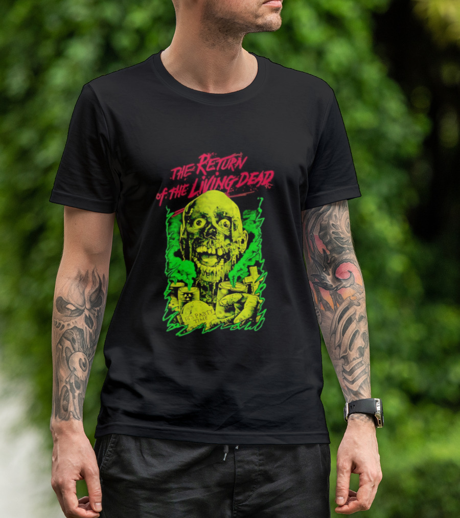 Zombie It's Party Time Return Of The Living Dead Iconic Horror T-Shirt