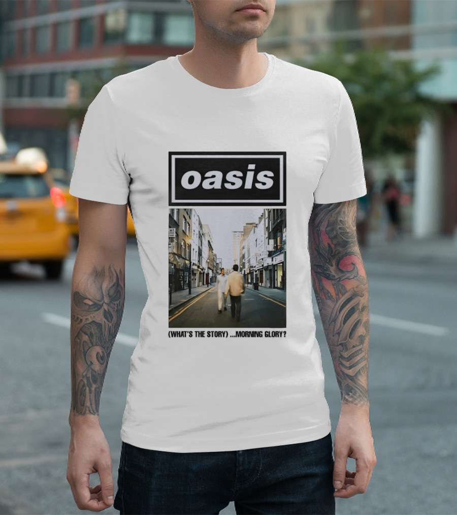 Oasis What's The Story Morning Glory Album Cover Colorful T-Shirt