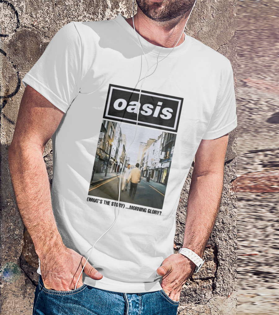 Oasis What's The Story Morning Glory Album Cover Colorful T-Shirt