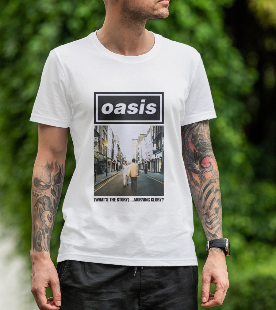 Oasis What's The Story Morning Glory Album Cover Colorful T-Shirt