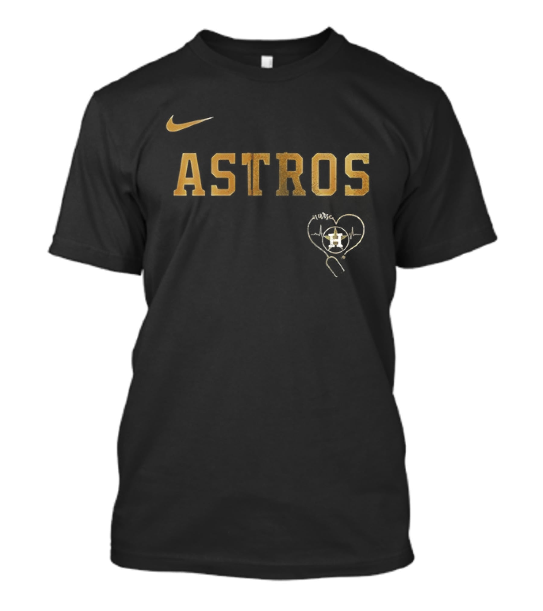 Nike Houston Astros Never Underestimate A Nurse T-Shirt