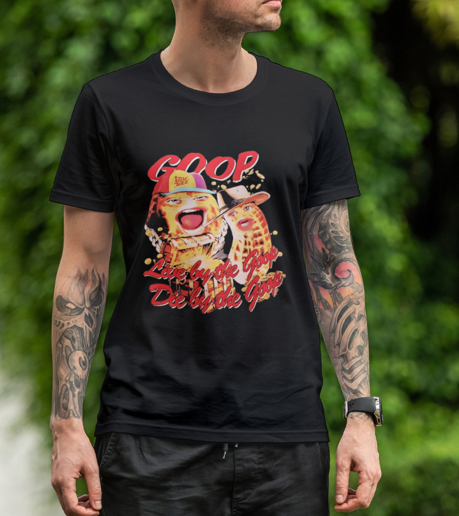 GOOP Live By The Goop Die By The Goop Peanuts Hat Drum T-Shirt