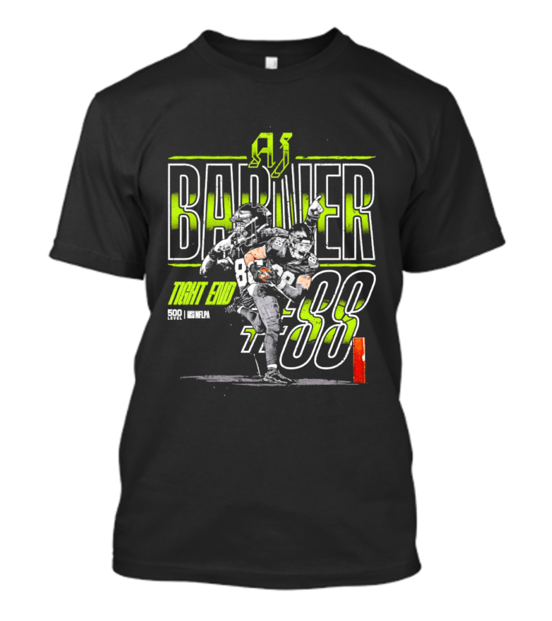 AJ Barner Seattle Seahawks 88 Name Number Tight End T-Shirt