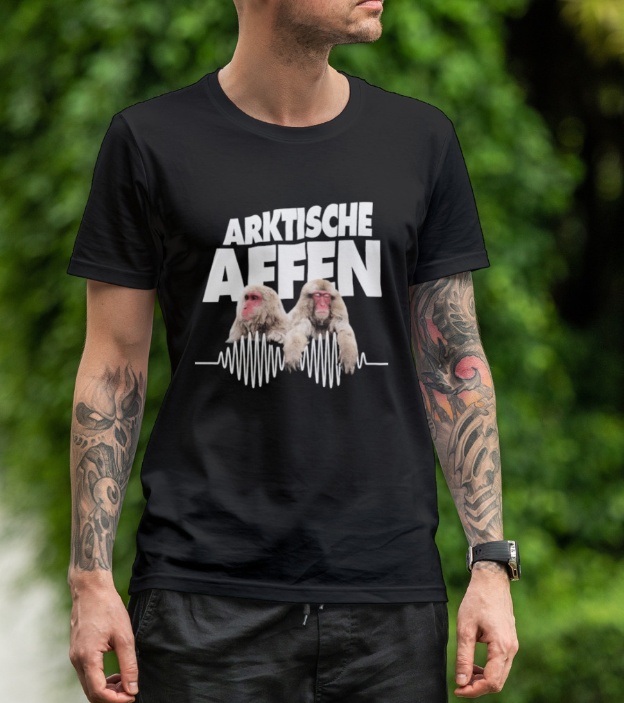 Arktische Affen Snow Monkeys Soundwave T-Shirt