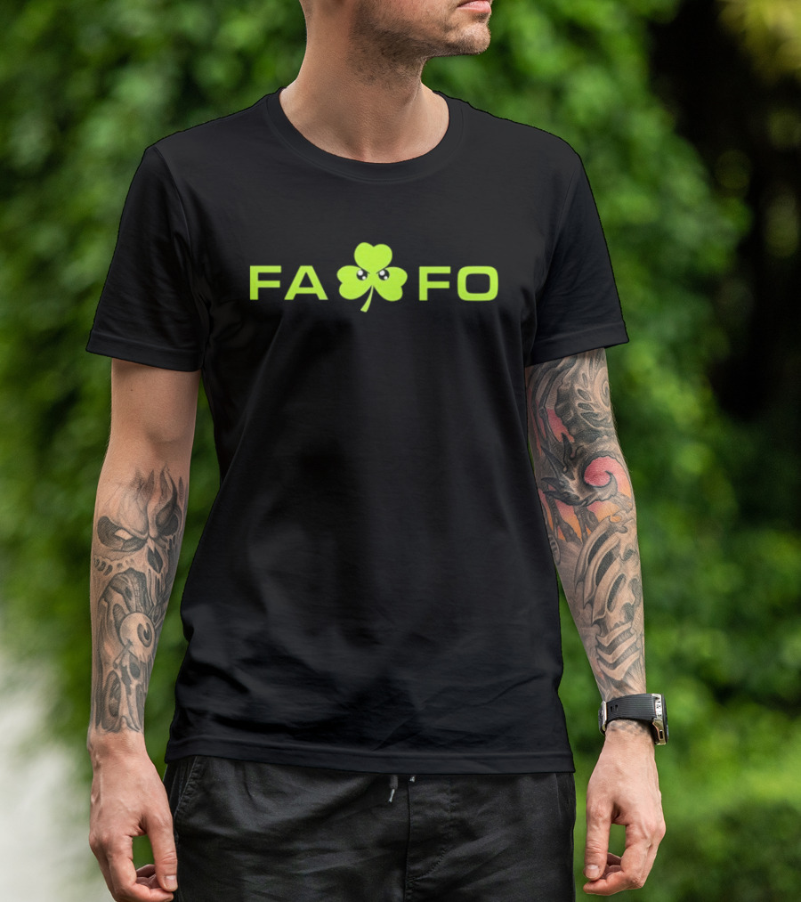 FAFO St Paddy Clover Funny Irish Shamrock T-Shirt
