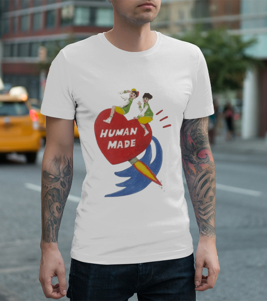 Human Made Heart Rocket Design Keiko Sootome T-Shirt