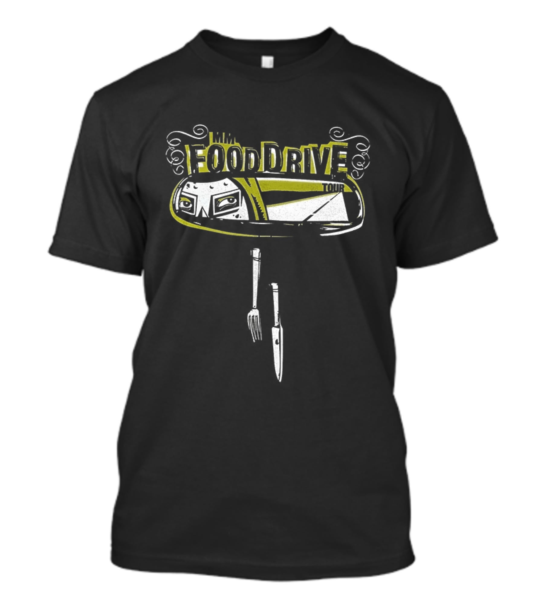 MM Food Drive Tour Fork Spoon Sandwich T-Shirt