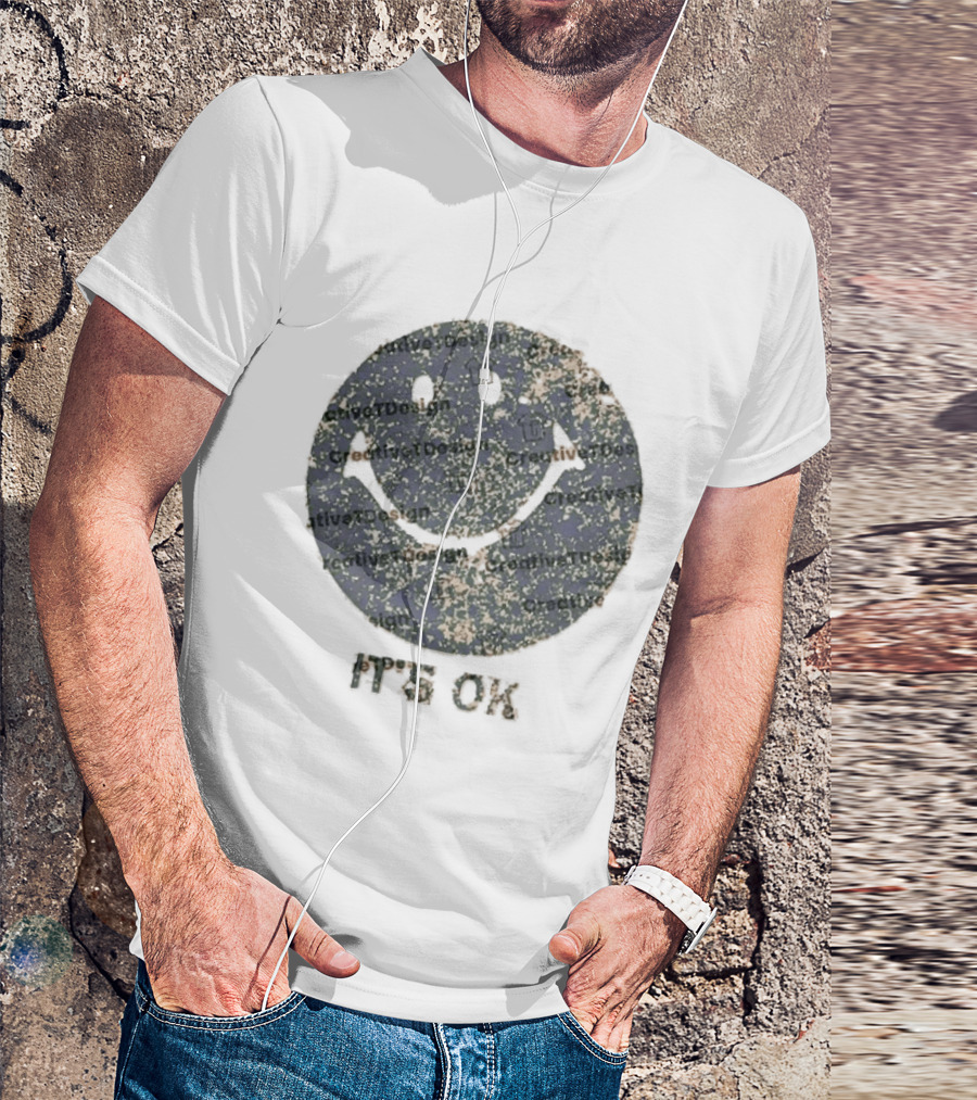 The Burbs Samira Fisher Smiley It's Ok Optimistic Face T-Shirt