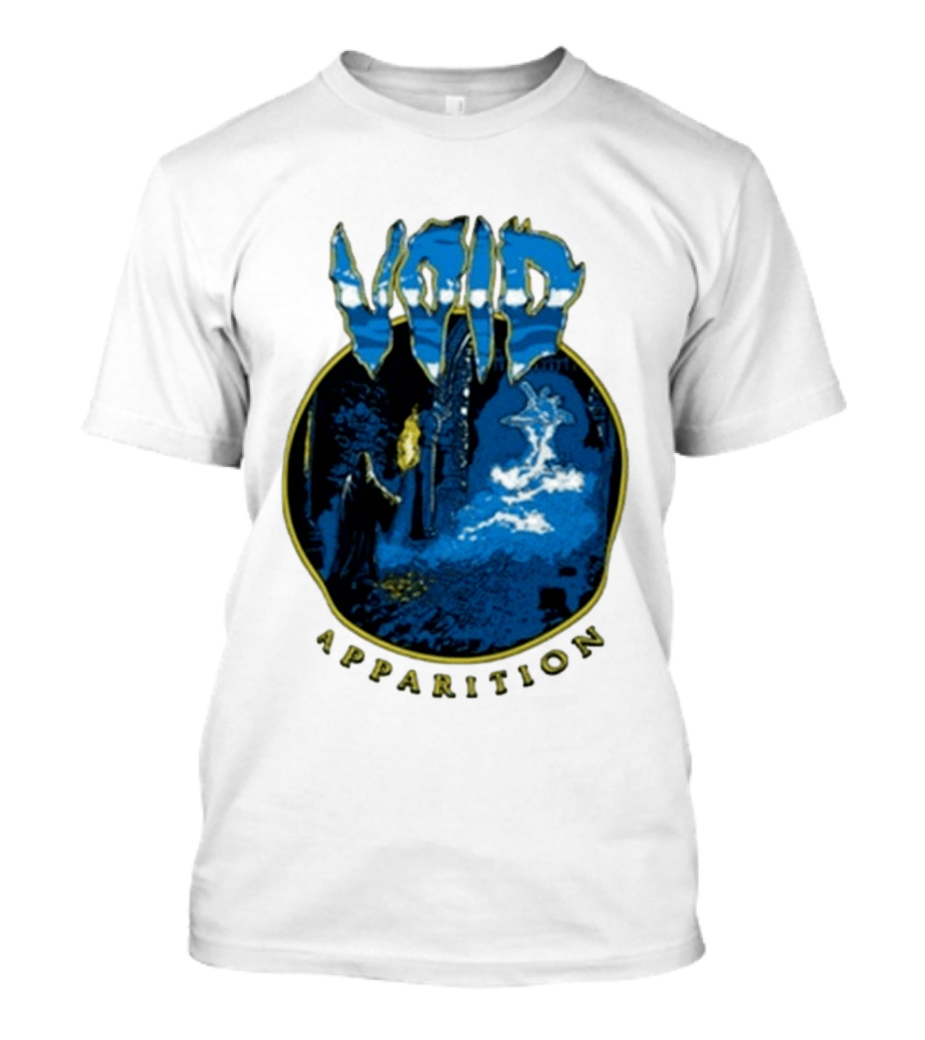 Void Apparition Blue Ghostly Scene T-Shirt