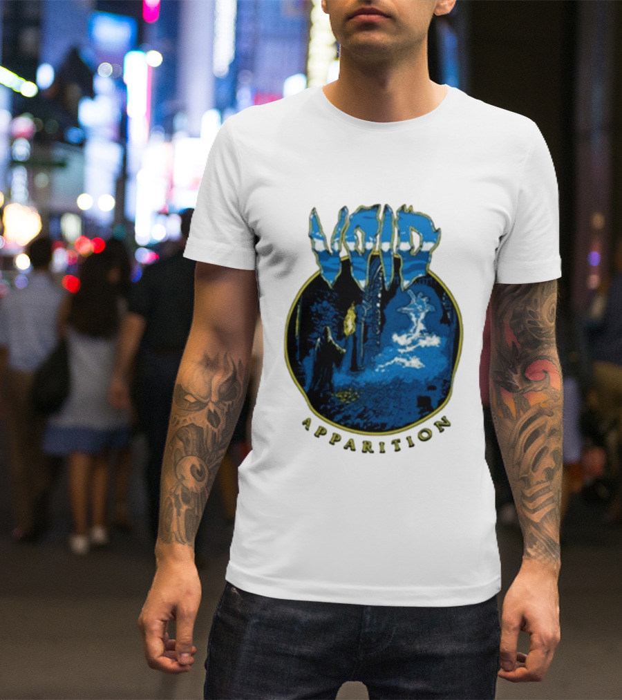 Void Apparition Blue Ghostly Scene T-Shirt