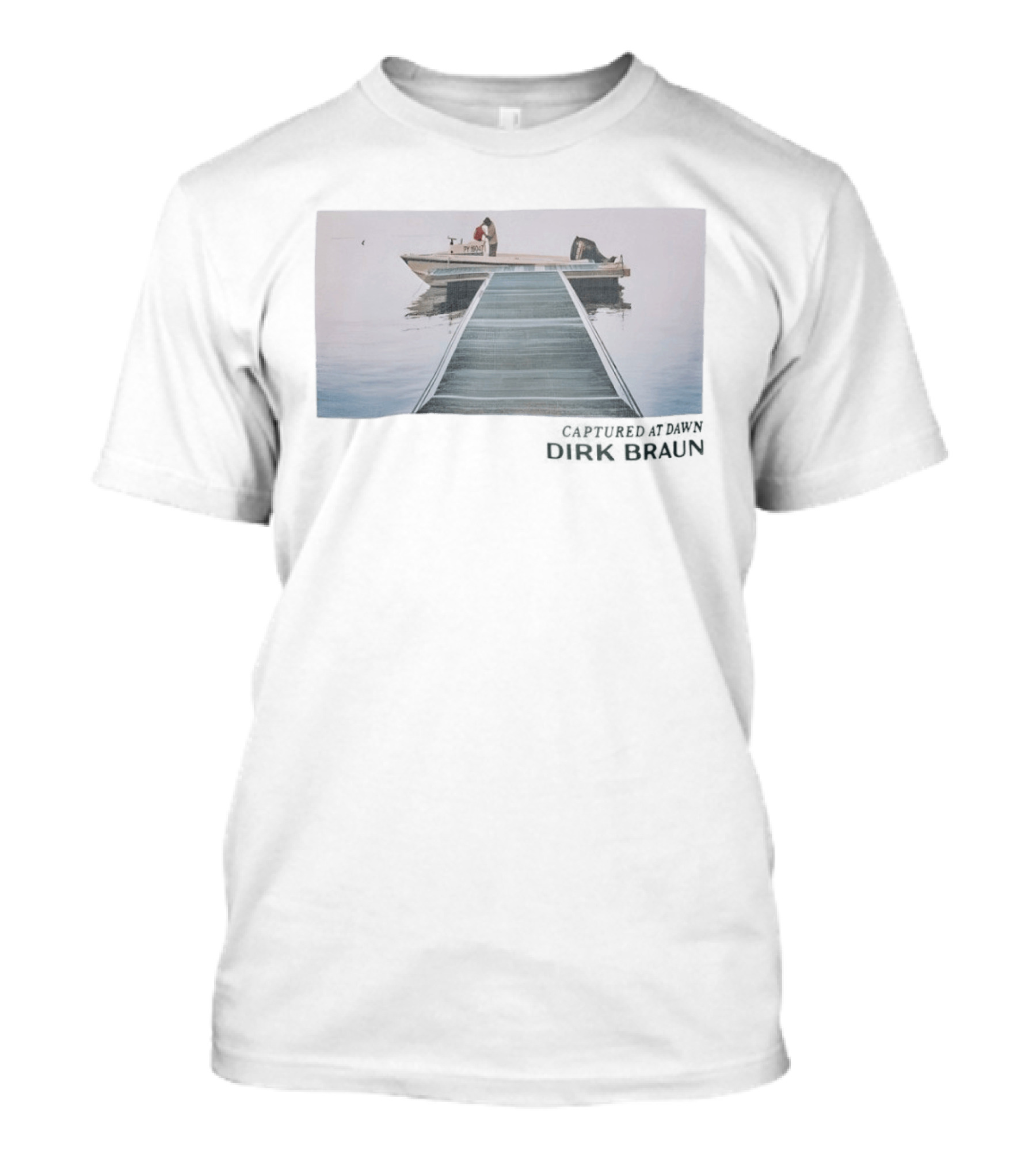PY Boat Captured At Dawn Dirk Braun T-Shirt