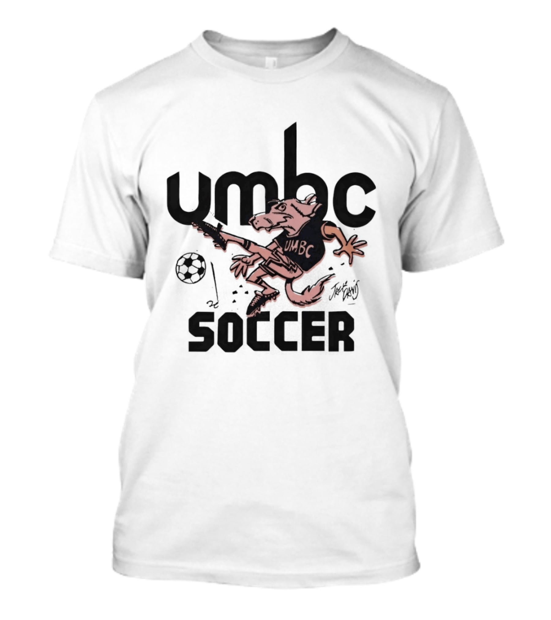UMBC Retrievers Soccer Mascot Graphic Sport Fan T-Shirt
