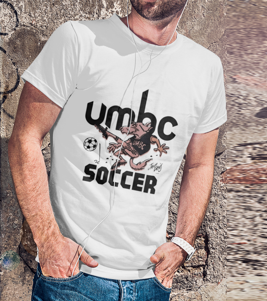 UMBC Retrievers Soccer Mascot Graphic Sport Fan T-Shirt