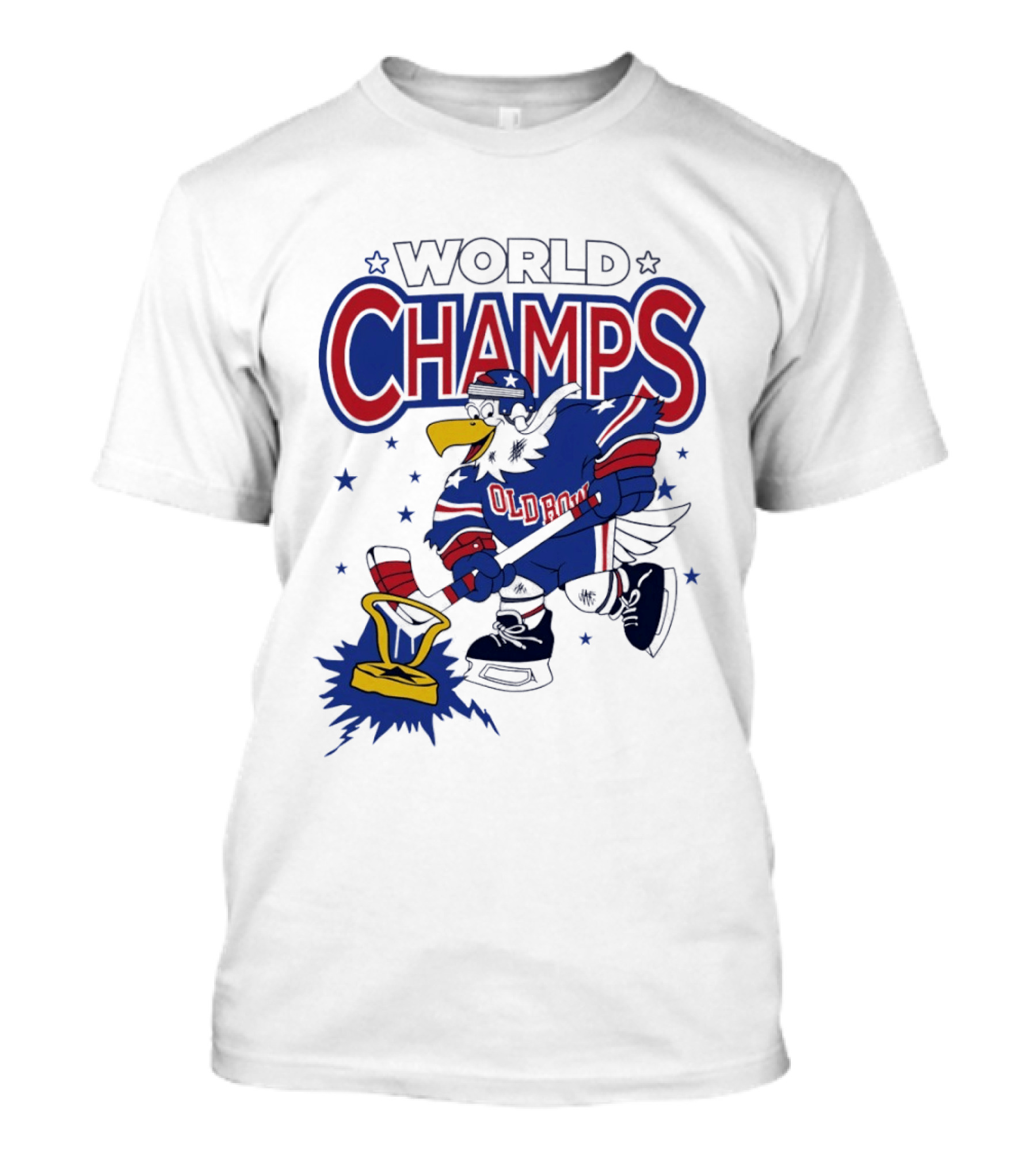 World Champs Old Boy Eagle Hockey Victory T-Shirt