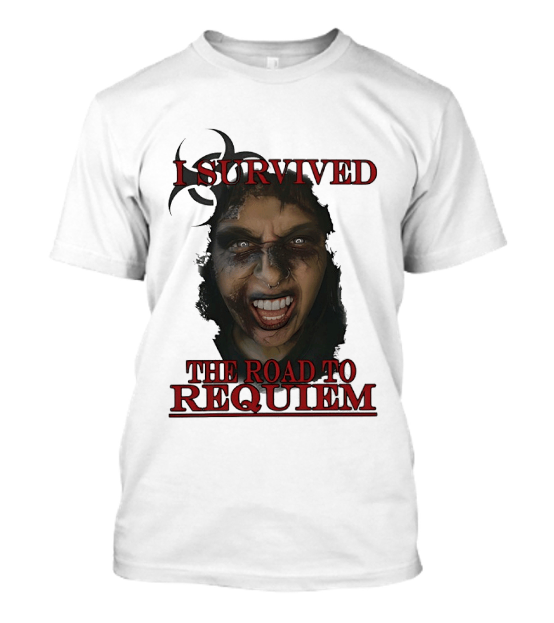 I Survived The Road To Requiem Intense Face Expression T-Shirt