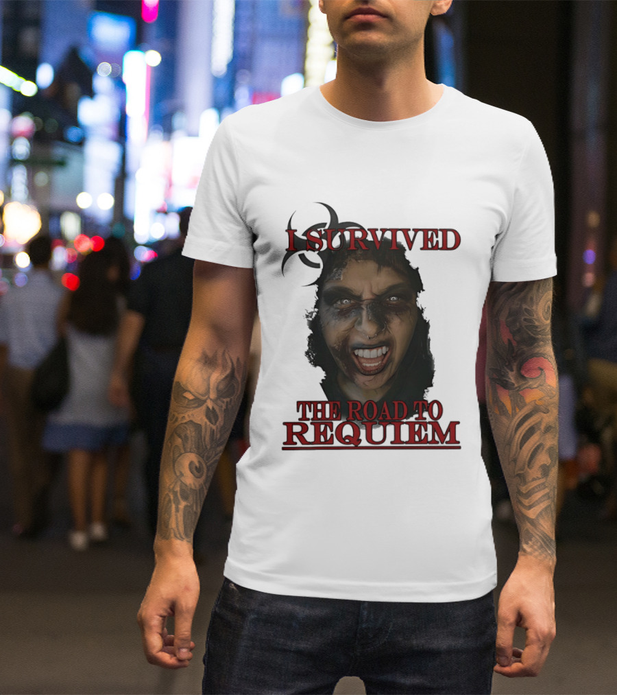 I Survived The Road To Requiem Intense Face Expression T-Shirt