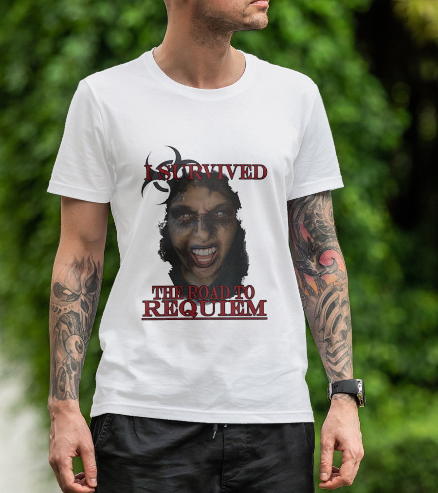 I Survived The Road To Requiem Intense Face Expression T-Shirt