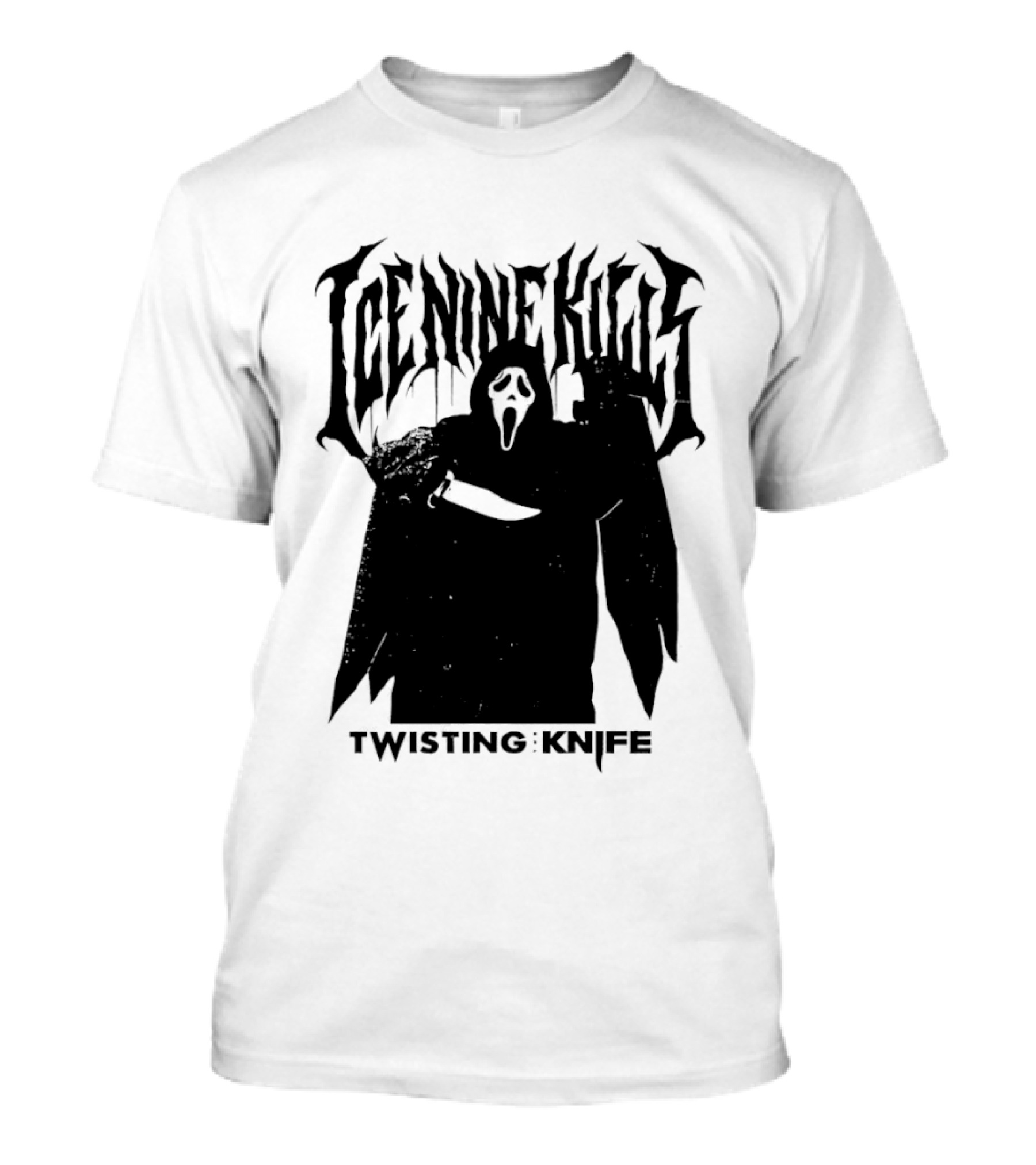 Ice Nine Kills Twisting The Knife Ghost Face Scream 7 Collaboration T-Shirt