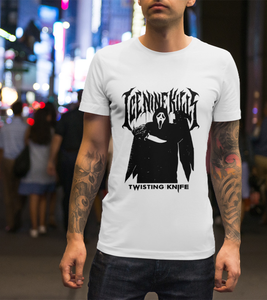 Ice Nine Kills Twisting The Knife Ghost Face Scream 7 Collaboration T-Shirt