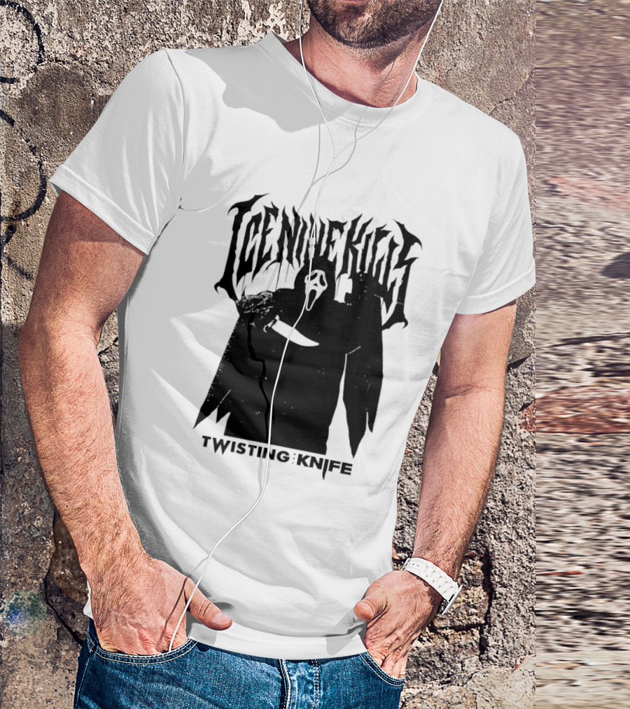 Ice Nine Kills Twisting The Knife Ghost Face Scream 7 Collaboration T-Shirt