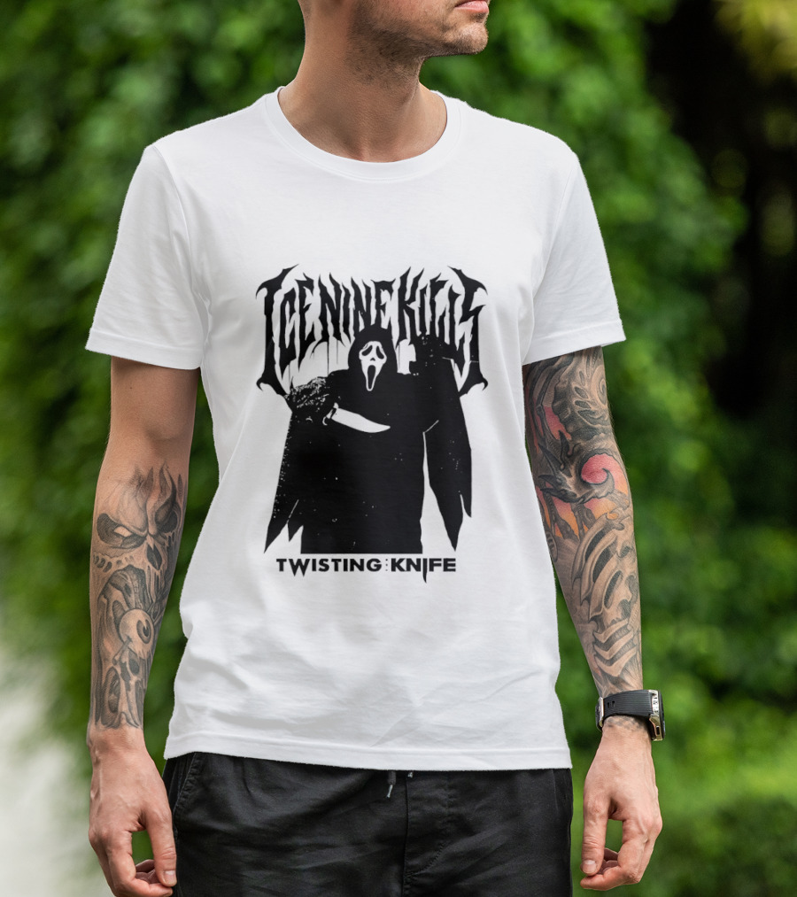 Ice Nine Kills Twisting The Knife Ghost Face Scream 7 Collaboration T-Shirt