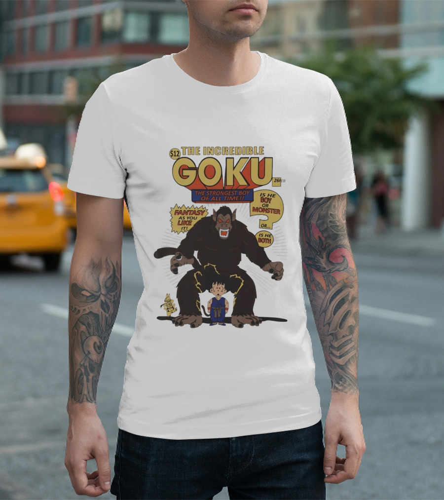 The Incredible Goku The Strongest Boy Fantasy As You Like It Monster Boy T-Shirt