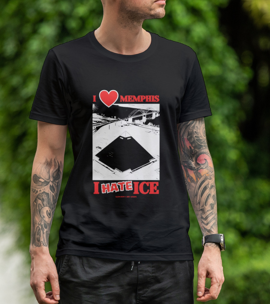 I Love Memphis I Hate Ice Slowdown Dry Goods Pyramid T-Shirt