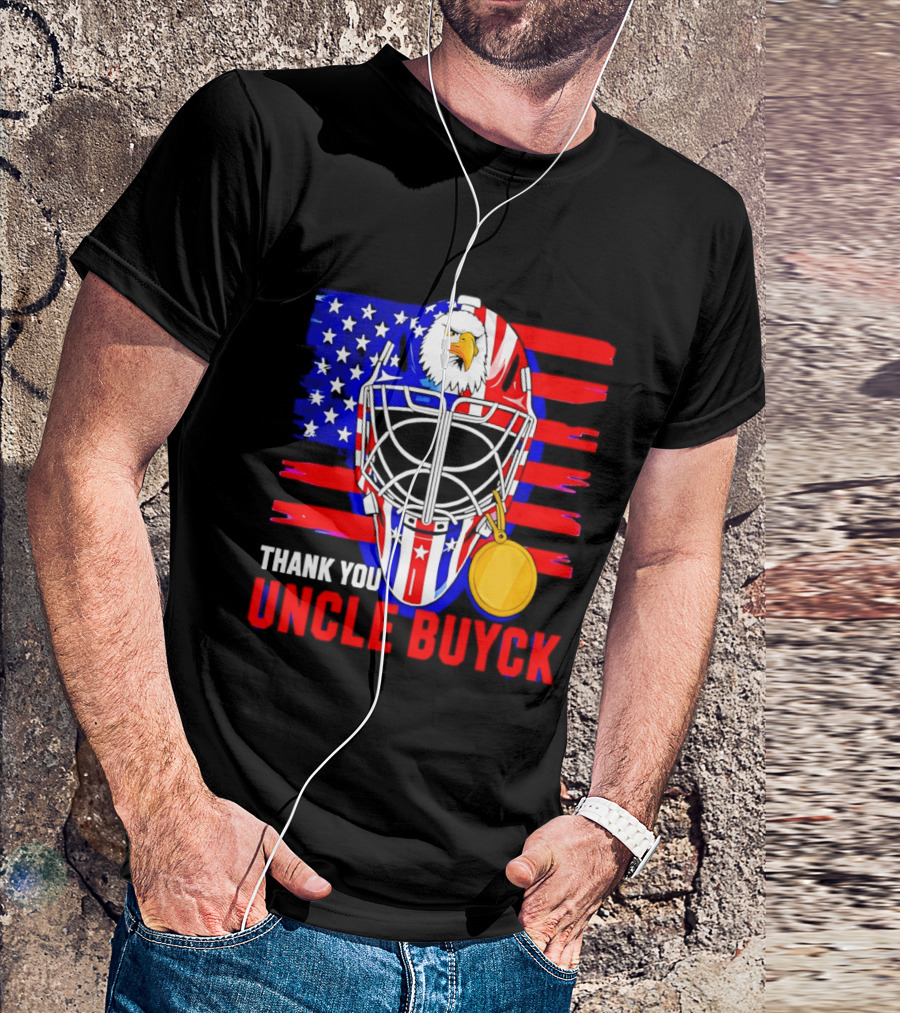 Thank You Uncle Buyck USA Hockey Eagle American Flag Olympic 2026 T-Shirt