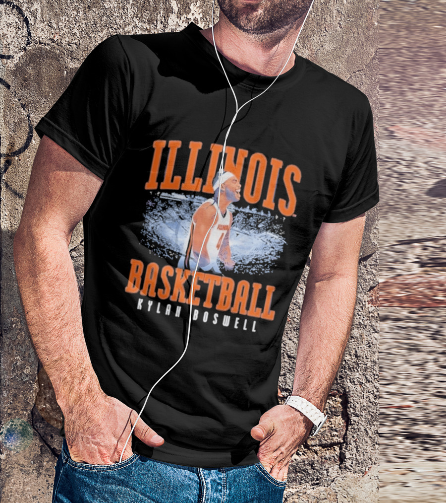 Illinois Basketball Kylan Boswell T-Shirt