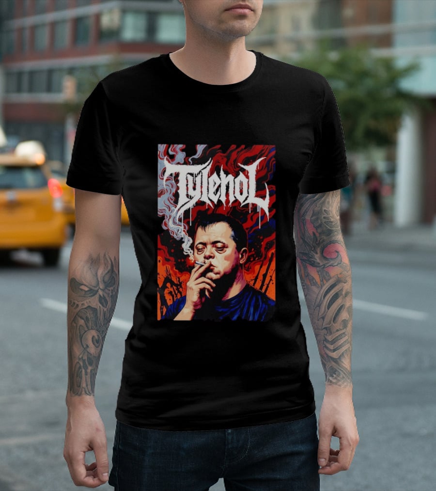 Tylenol Smoking Red And Black T-Shirt