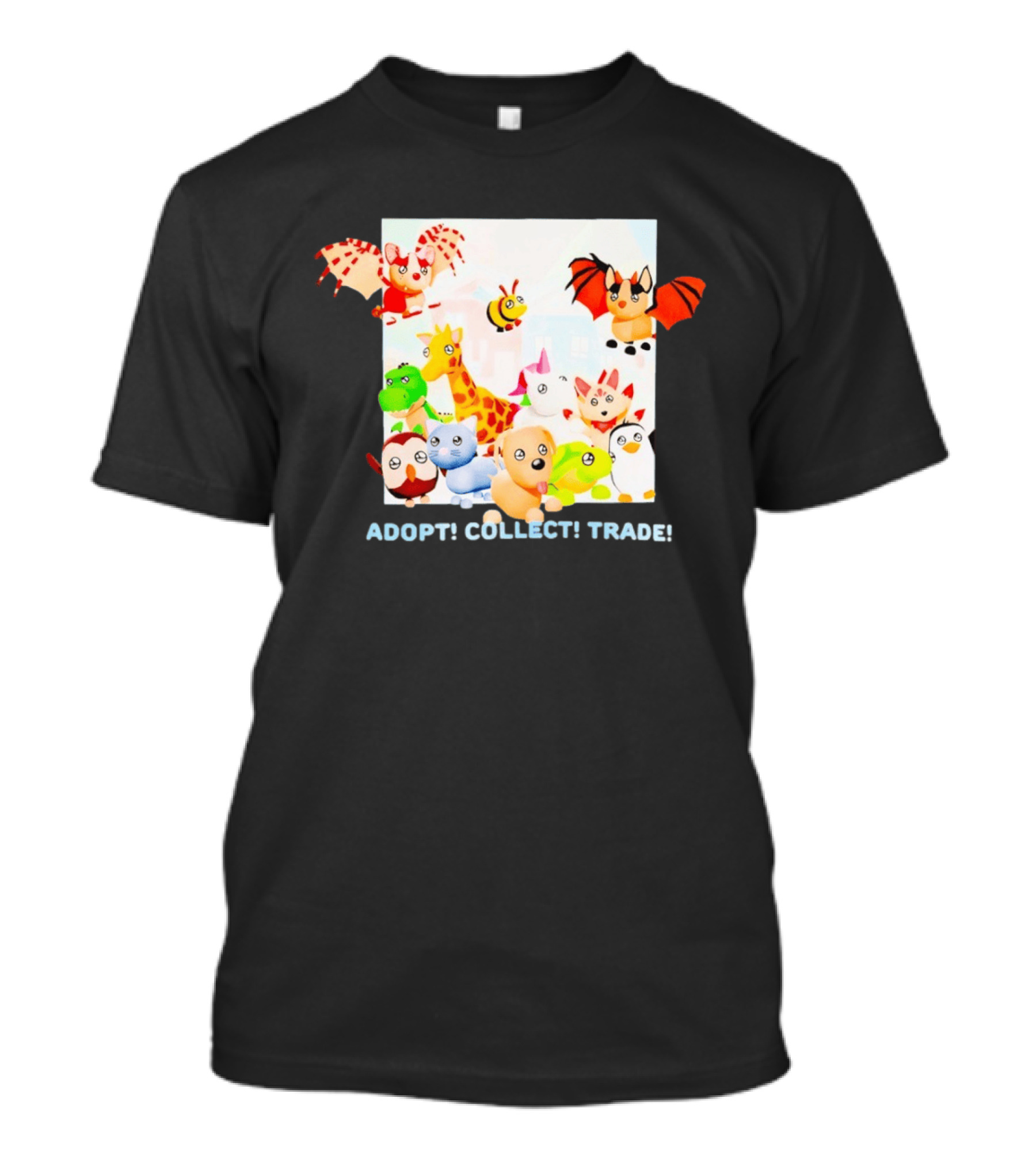 Adopt Me Collectible Pets Game Characters Adopt Collect Trade T-Shirt