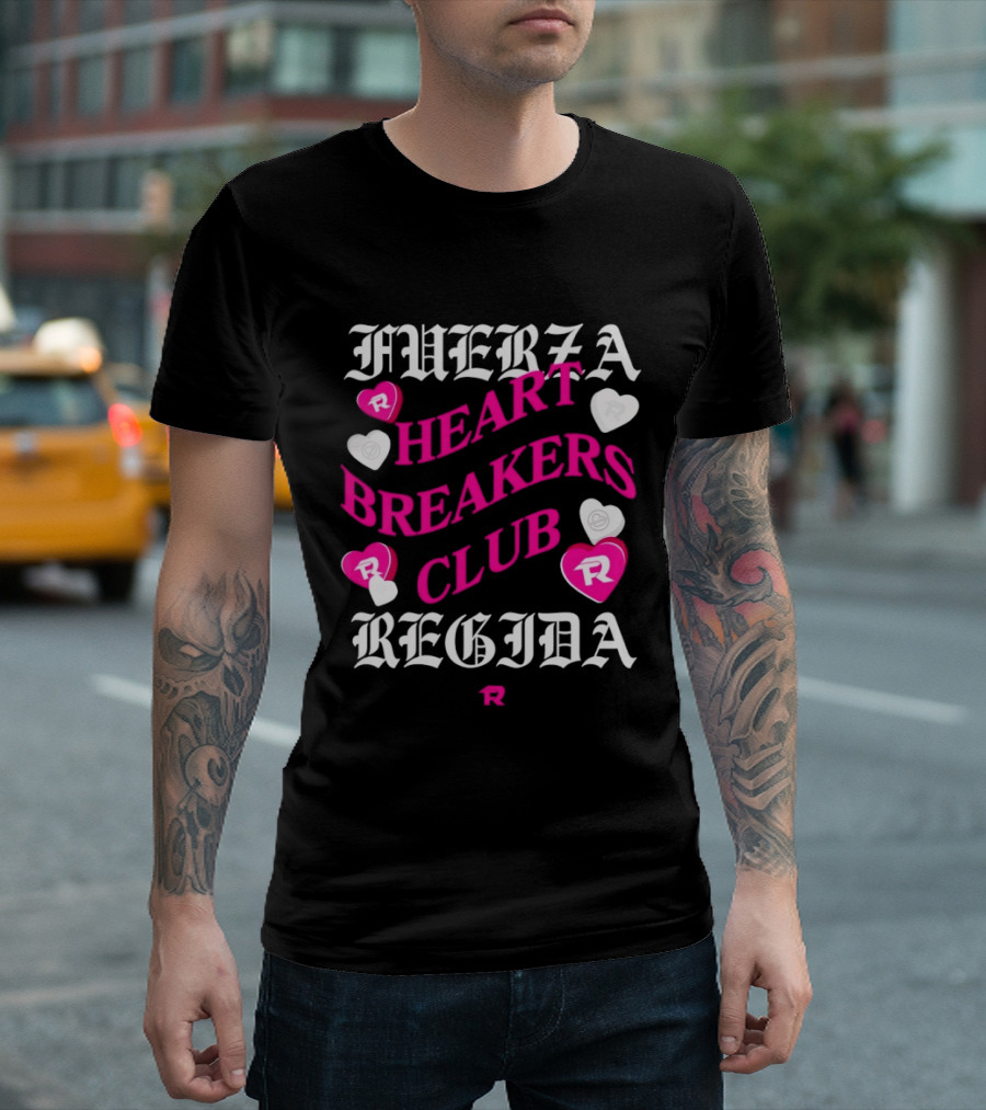 Fuerza Regida Heart Breakers Club Hearts T-Shirt