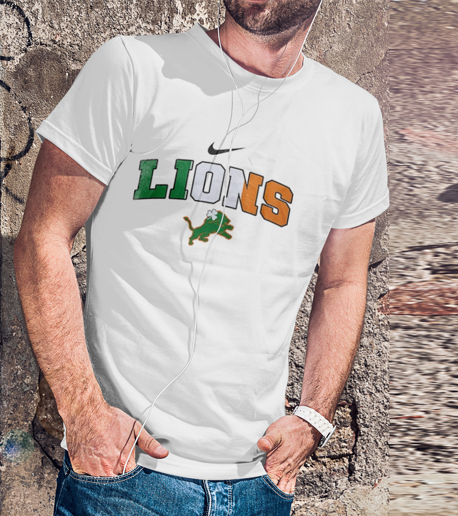 Detroit Lions Nike Irish St Patrick's Day T-Shirt