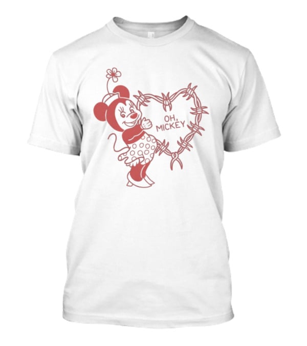 Oh Mickey Tattoo Barbed Wire Heart Friday The 13th T-Shirt