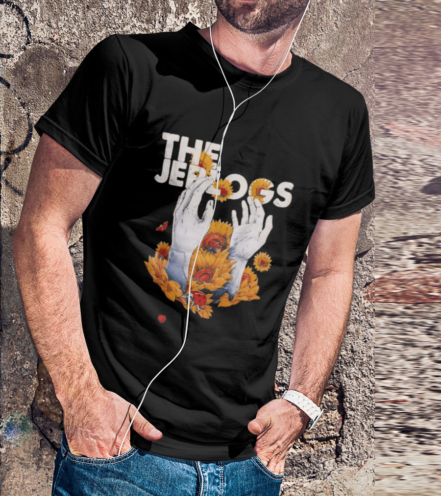 The Jep Logs Sunflowers And Ladybugs Blossoming Hands T-Shirt