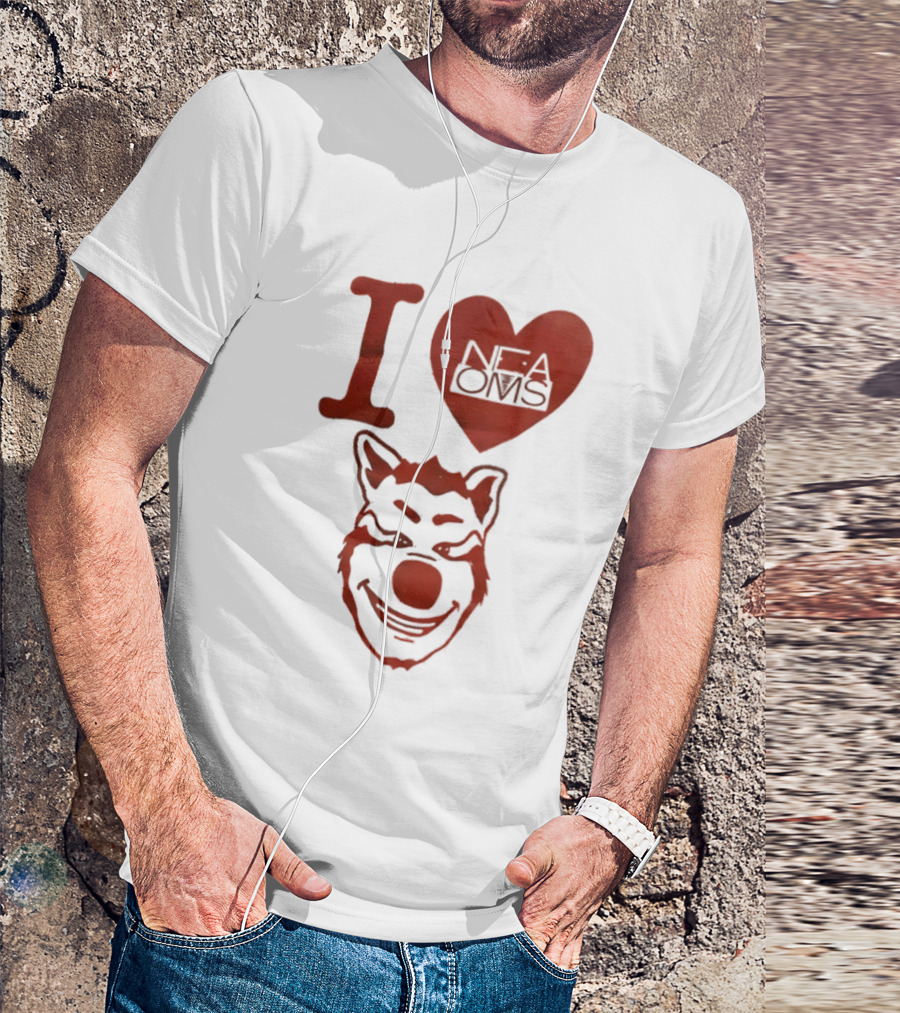 I Love NFAOMS Arkansas State Red Wolves Basketball T-Shirt
