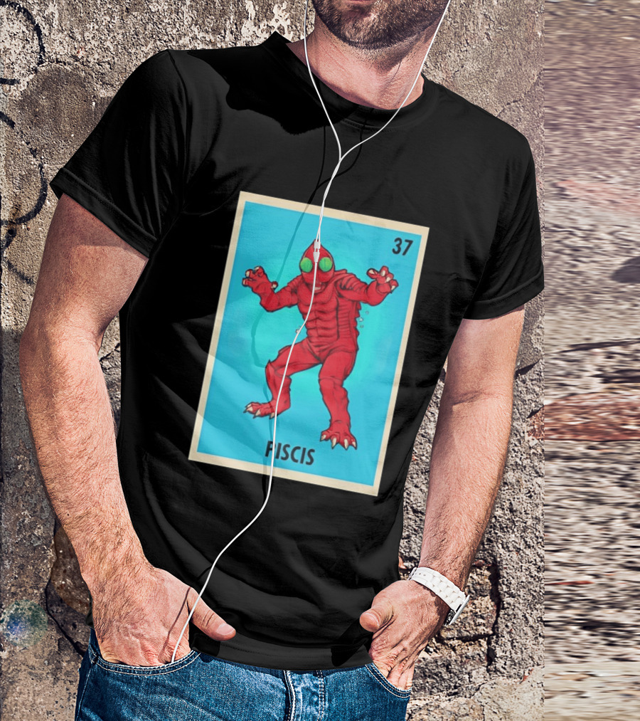 Piscis Card 37 Loteria Monster T-Shirt