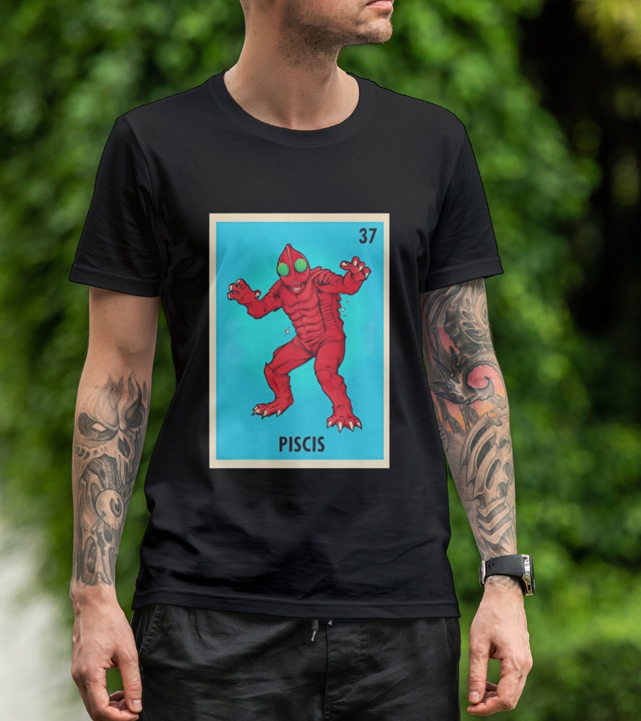 Piscis Card 37 Loteria Monster T-Shirt