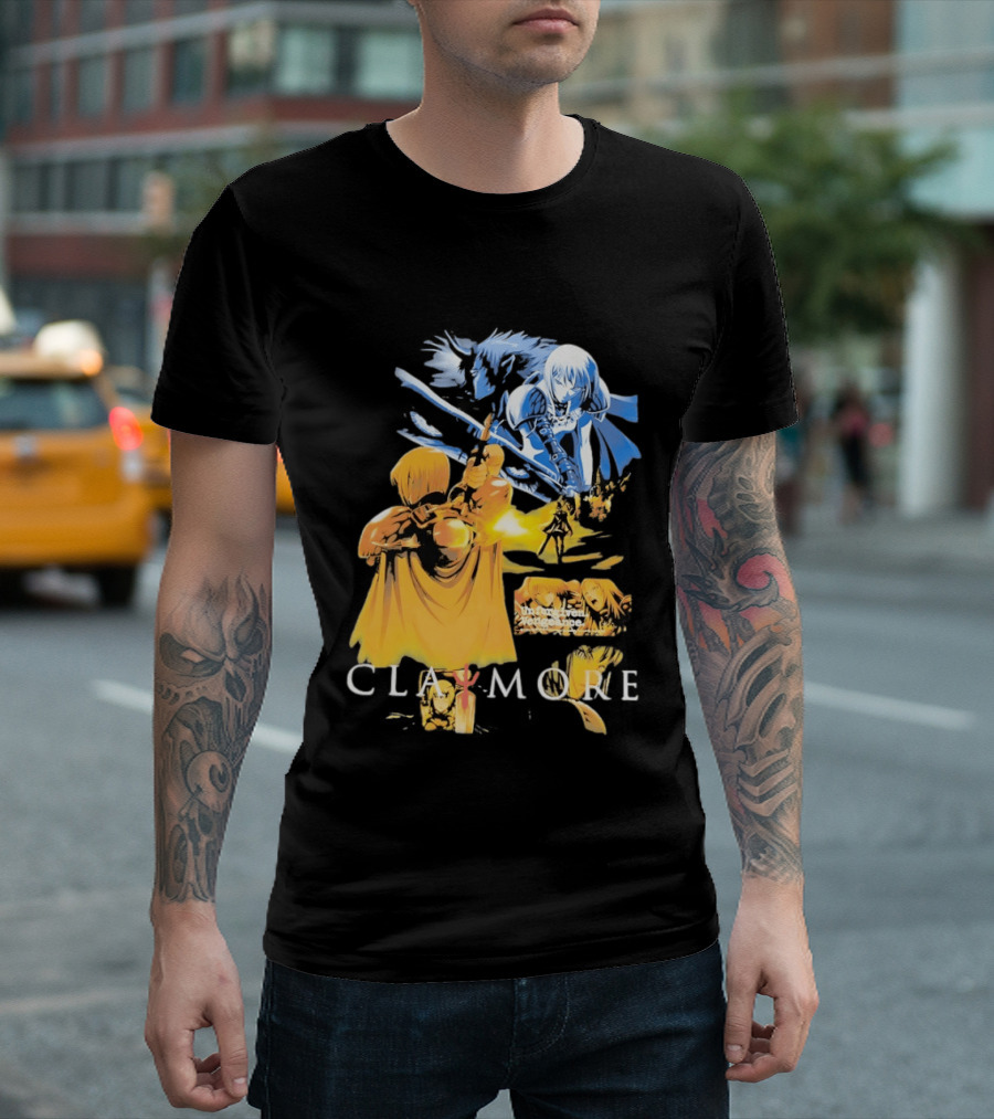 Claymore Clare Unforgiven Vengeance Sword Battle Scene T-Shirt