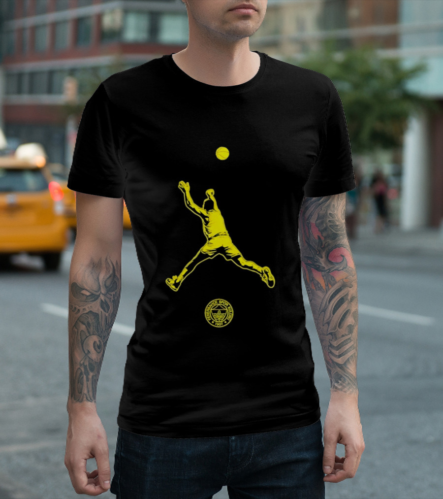 Fenerbahce Lacivert Son Saniye Basketball Spor Kulübü 1907 Sarı Lacivert Topçu T-Shirt