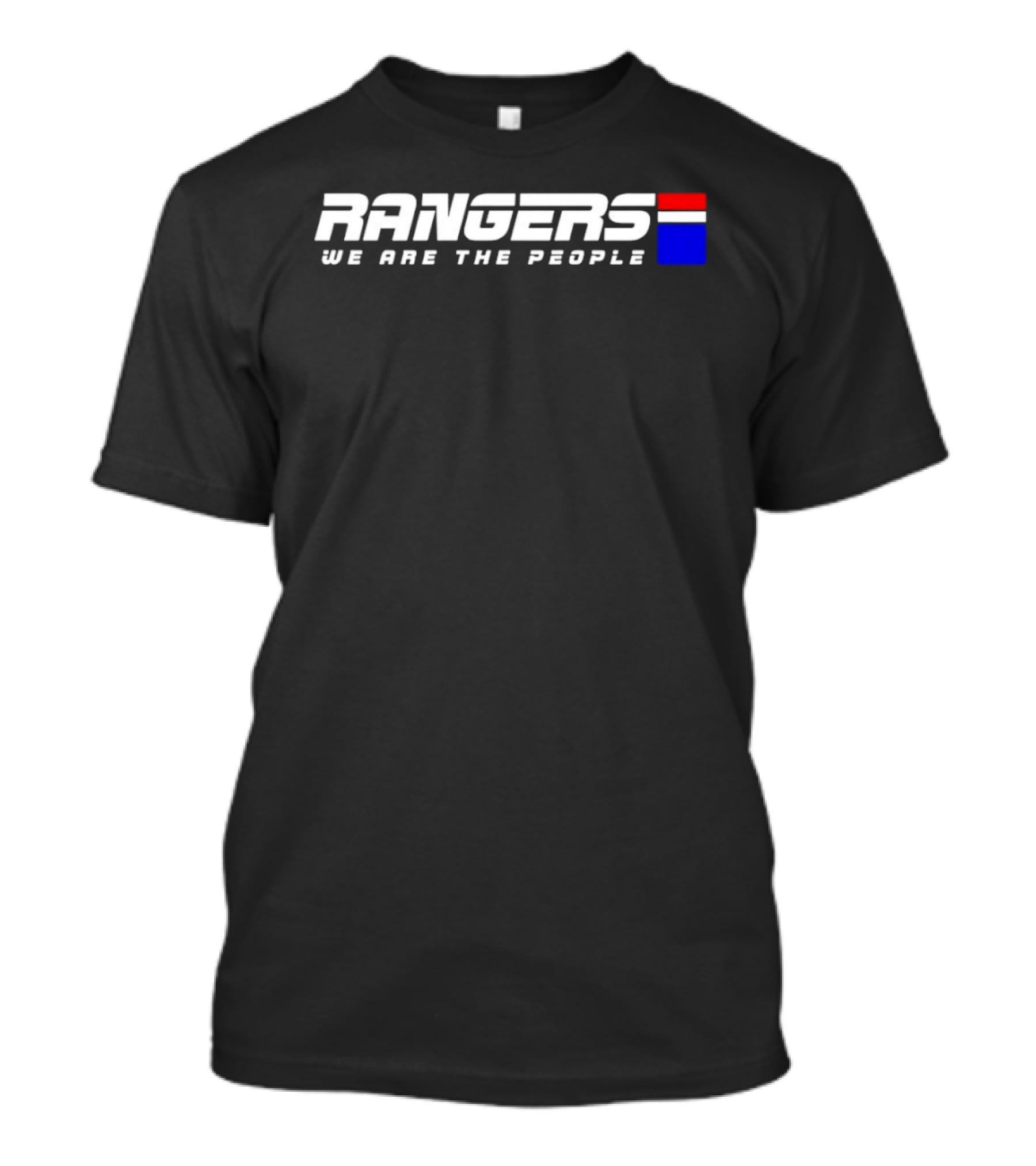 Rangers We Are The People Red White Blue Bars T-Shirt
