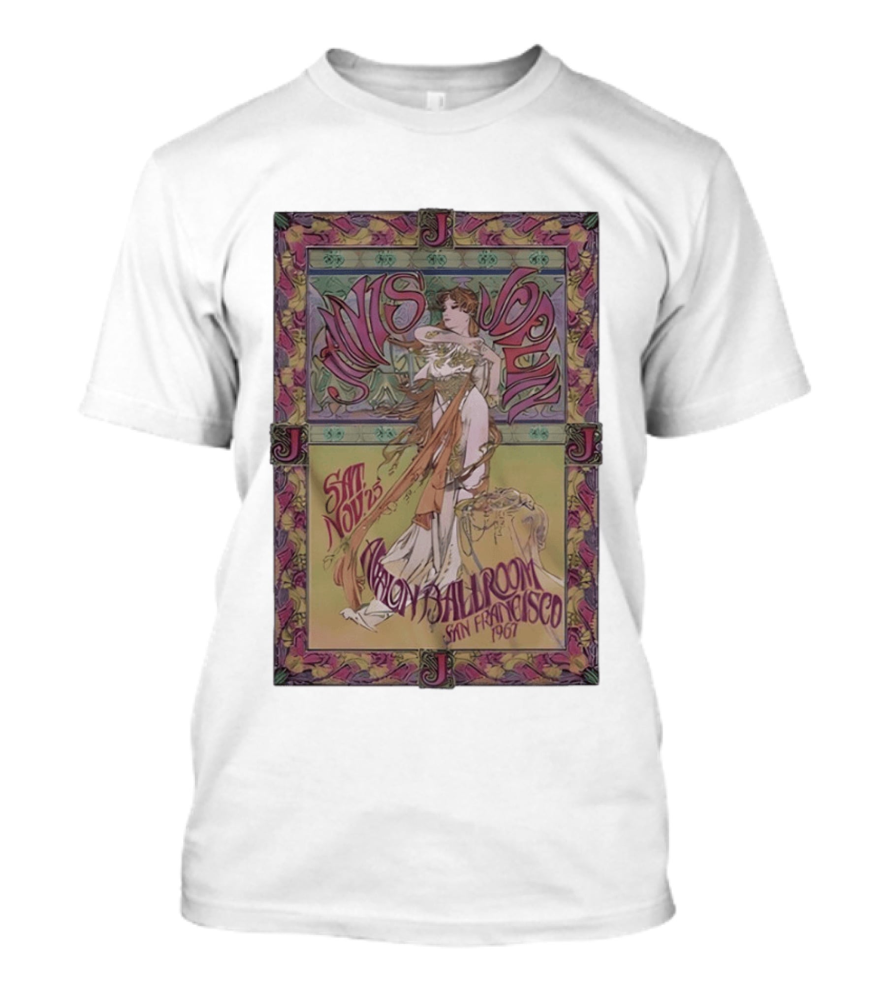 Janis Joplin Avalon Ballroom San Francisco 1967 Art Nov 12 T-Shirt