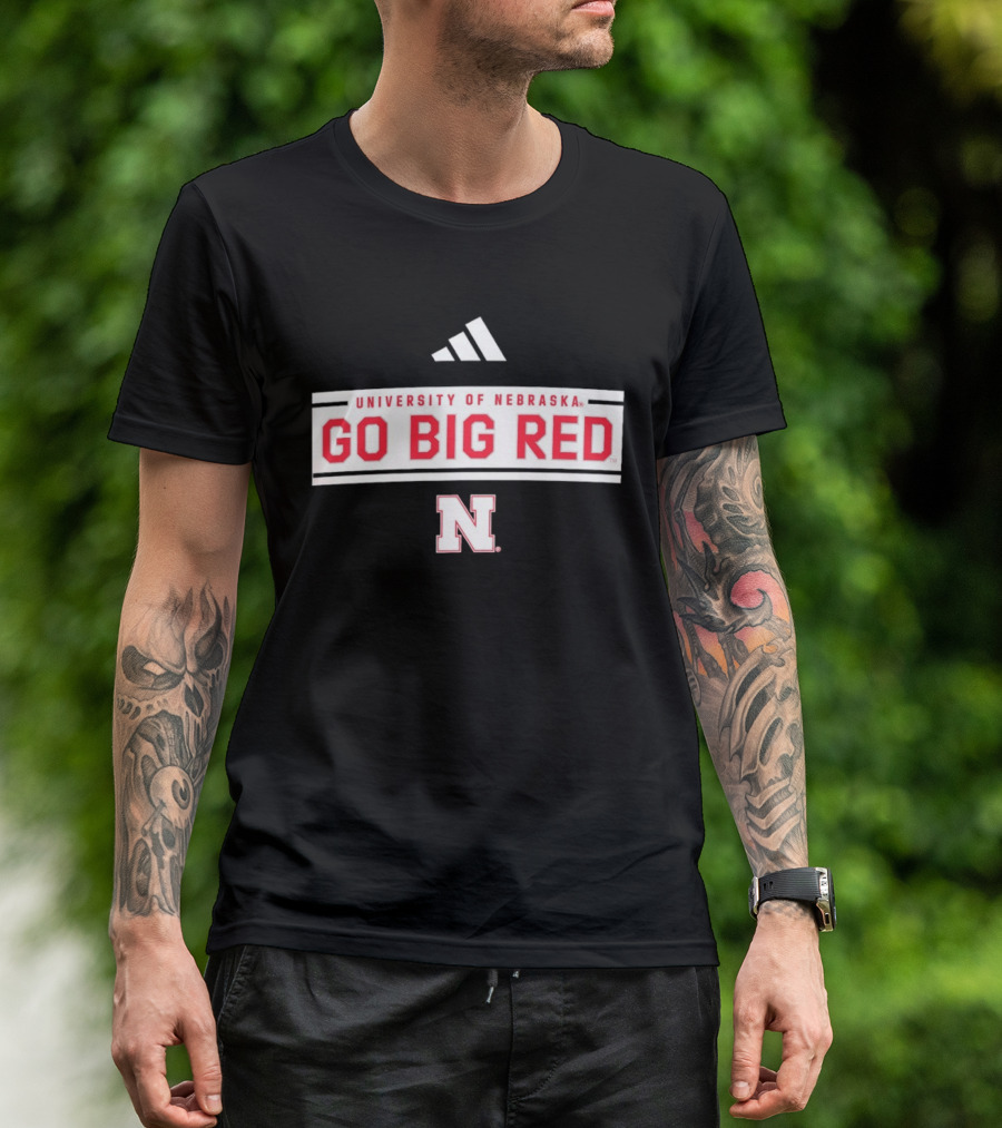 University Of Nebraska Go Big Red Adidas Nebraska N T-Shirt