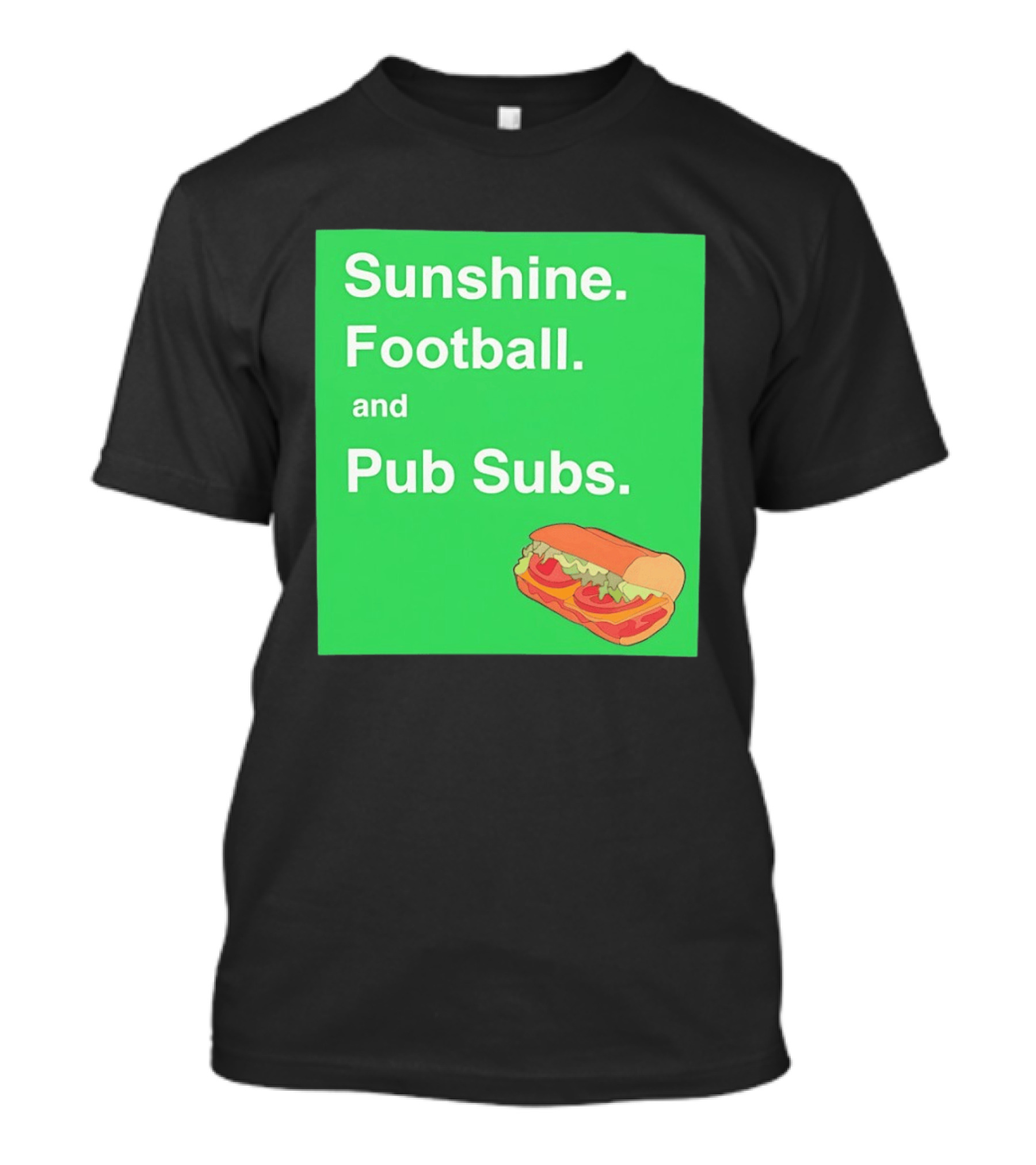 Sunshine Football And Pub Subs Nostalgic Vibes T-Shirt