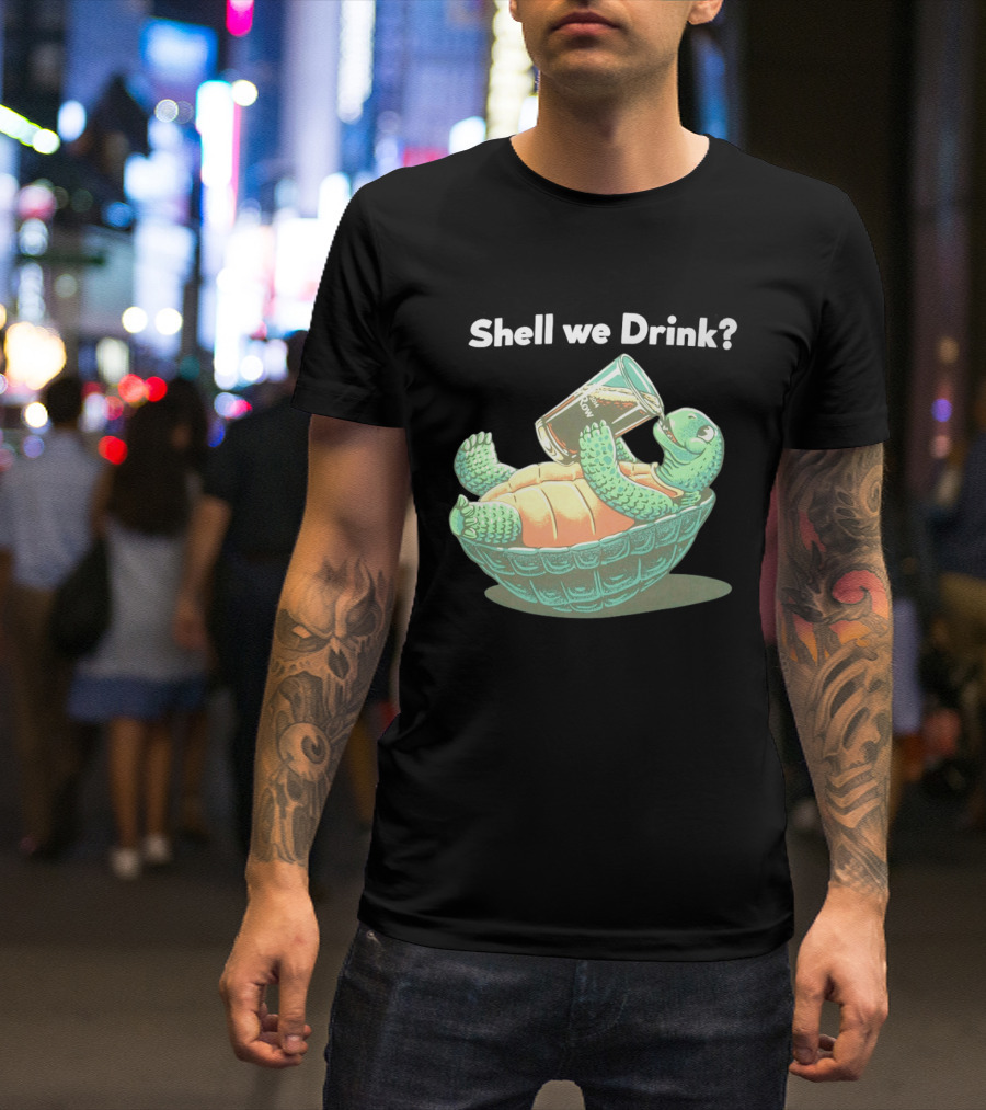 Shell We Drink Irish Party Turtle T-Shirt