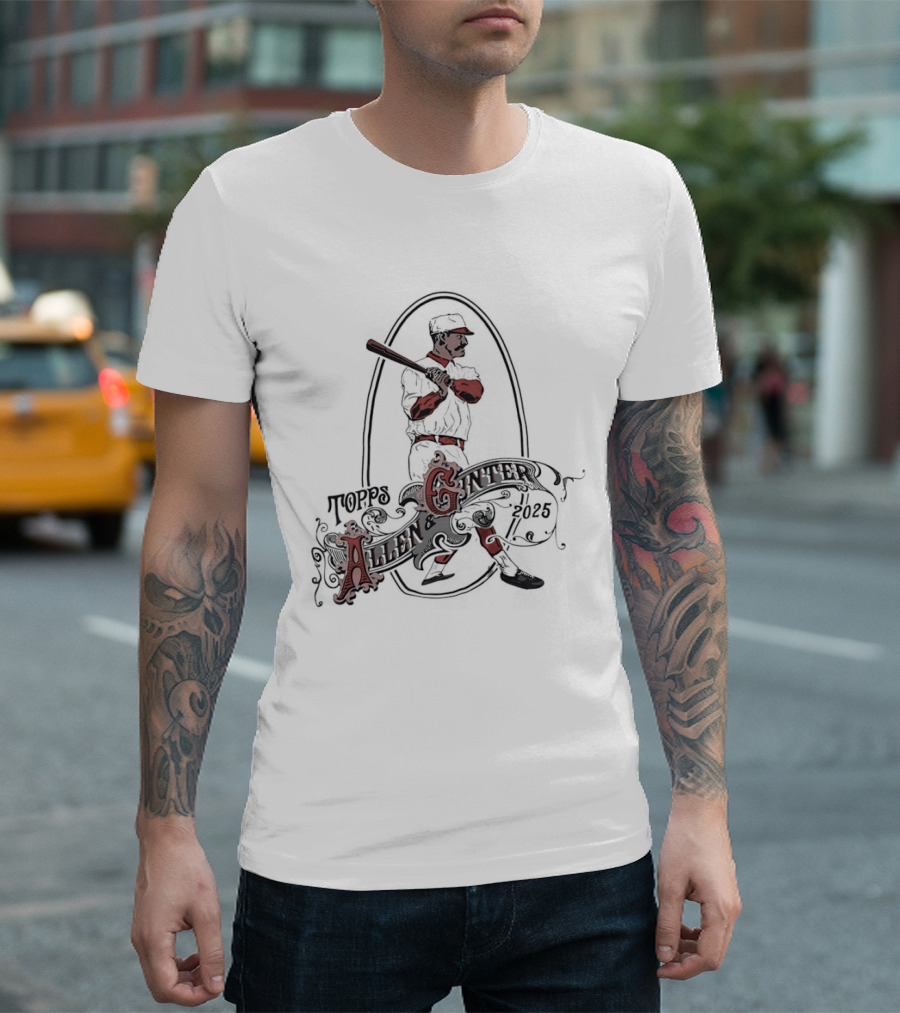 Allen And Ginter 2025 Vintage Baseball Player T-Shirt
