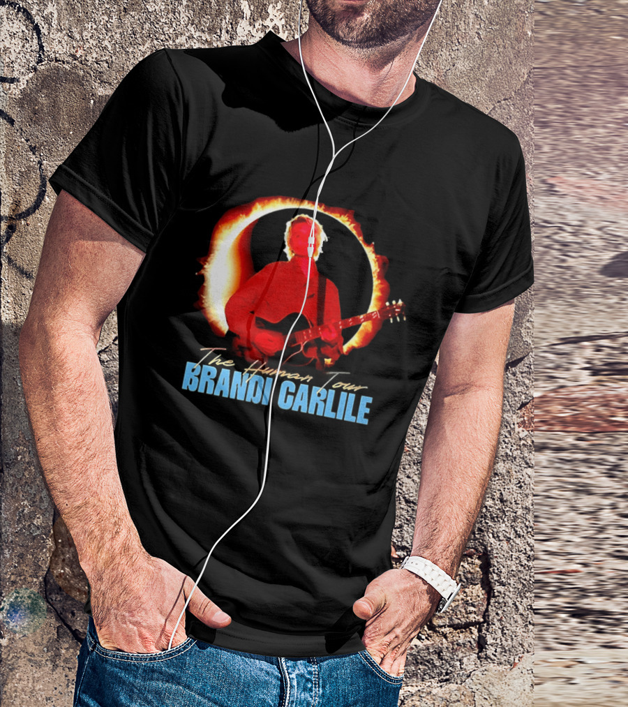 Brandi Carlile The Human Tour Eclipse Guitar T-Shirt