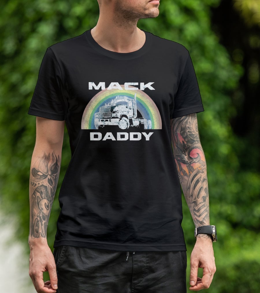 Mack Daddy Vintage Truck Rainbow T-Shirt