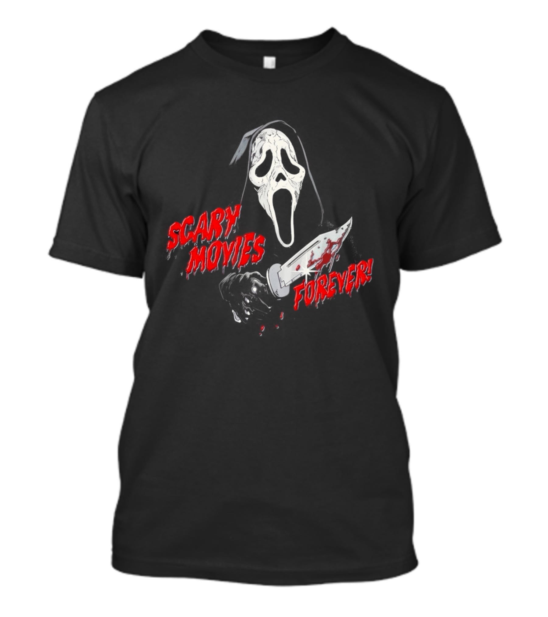 Ghostface Scary Movies Forever Knife Scream T-Shirt